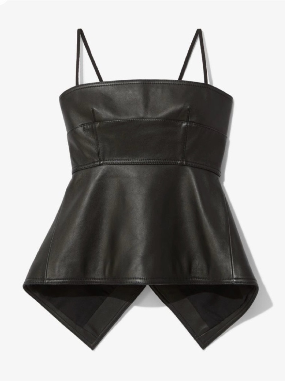 Proenza Schouler White Label Leather Strappy Top